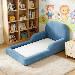 Canapé-<span class=keywords><strong>lit</strong></span> pour enfants, bébés et tout-petits, pliable, portable, en mousse souple, design 2-en-1, idéal pour la maison et les voyages - Product Image 5