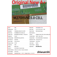 Panel de Pantalla LCD de Vidrio Original Nuevo A+ de 27 Pulgadas al por Mayor M270HTN02.2 M270HVN03.0 M270HVN03.3 M270HVR01.0 M270HVR01.1 M270HVR01.6