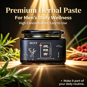 Pâte nourrissante naturelle à base de plantes de pénis de cerf 300G en bouteille de verre, complément alimentaire quotidien pour hommes avec support de marque privée OEM - Product Image 1