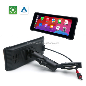 Precio al por mayor Pantalla portátil para motocicleta Pantalla táctil Inalámbrico CarPlay Android Auto Moto Reproductor multimedia con GPS - Product Image 2