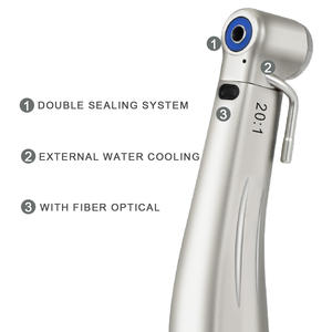 Pièce à main dentaire à faible vitesse 20:1, anneau vert avec fibre optique LED, contre-angle, pièce à main pour implants dentaires, Ti Max SG20L - Product Image 2