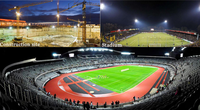 Reflector LED de 2700K-6500K, IK10 IP66, Reflector para Estadios de 300w, Iluminación de Área