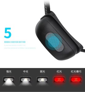 Lampe frontale LED rechargeable ANT5PPE en gros pour éclairage de sécurité au travail avec bandeau élastique - Product Image 5