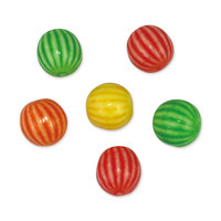 Bonbons à mâcher en forme de boule de pastèque multicolores aromatisés aux fruits, vente en gros