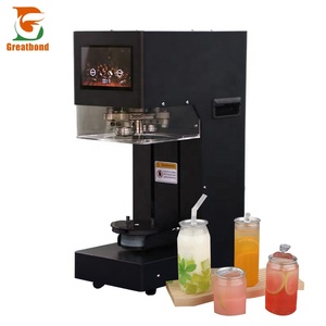 Commercial Automatic Lifting Plastic Bubble <b>Tea</b> Cups Sealing <b>Machine</b> PET Jar Intelligent Non-rotating Can Sealing <b>Machine</b> - Product Image 1