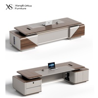 Bureau de direction en bois massif de luxe moderne pour Boss Manager CEO's Home Hotel Hospital School