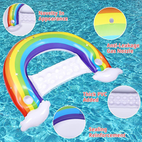 Flotteurs arc-en-ciel en forme de U pour enfants et adultes flotteurs de piscine radeau gonflable jouets de piscine flotteur salon de piscine extérieure