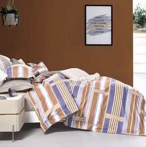 Thiết kế mới cotton in bộ đồ giường Bộ in Duvet cover tấm Ga Trải Giường tấm phẳng bộ với đóng gói tùy chỉnh Túi - Product Image 6