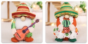 Adornos de Peluche de Gnomos para Fiesta, Tomte del Cinco de Mayo para Mesa de Taco Tuesday Mexicana, Gnomos Elfos Escandinavos para Bandeja Escalonada - Product Image 6