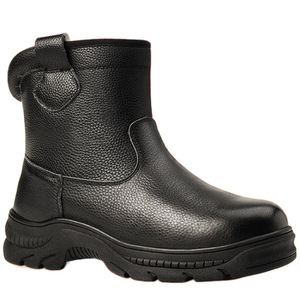 Sheep Fur Integrated Snow <b>Boots</b> Thick Warm Waterproof Winter Unisex Mid Heel Solid Color - Product Image 3