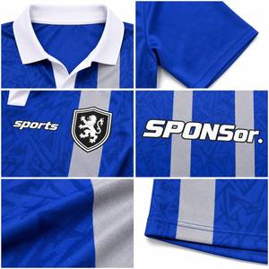 Maillots de football rétro personnalisés, col à passepoil vintage, manches courtes, unisexe, jersey kaki de haute qualité - Product Image 2