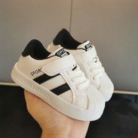 Nouvelle Arrivée Baskets Décontractées à Semelle Souple pour Enfants, Chaussures de Sport à Bout Coque pour la Marche