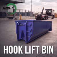 RNKJ Conteneur de collecte des déchets hydraulique commercial municipal auto-basculant, amovible, hermétique et inodore, à crochet de levage