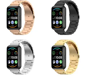 Band For Huawei Watch FIT 2 Strap stainless steel watchband Magnetic metal  accessories correa bracelet Huawei Watch fit2 Strap