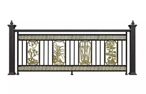 Ringhiera del balcone moderna disegni& balcone ringhiera di <span class=keywords><strong>ferro</strong></span> e disegni di design moderno per la ringhiera del balcone - Product Image 2