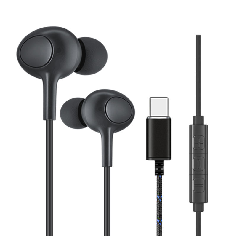 Factory Price Durable In-ear Stereo Digital USB-C Earphone Type C