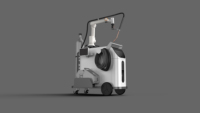Robot collaboratif de soudage, bras robotique à six axes avec alimentation en fil, contrôle PLC, performance de soudage laser motorisée stable