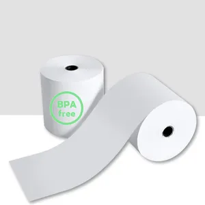 Factory wholesale BPA free thermal paper roll 80x80 mm hot sale pos paper till roll 3 1/8 x 230 thermal paper receipt rolls