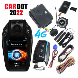 Drop Shipping KOL Cardot 4G cep telefonu kontrol araba araba alarmı anahtarsız giriş uzaktan motor çalıştırma durdurma akıllı anahtar araba