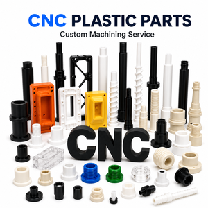 Composants en plastique pour prototypage rapide CNC, pièces en ABS, PP, POM, nylon, PEEK, services de tournage et de fraisage CNC sur mesure - Product Image 1