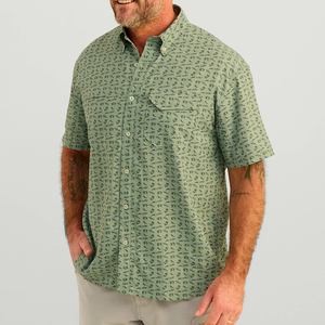 Camisas de pesca personalizadas de alta calidad Upf50 + rendimiento UV que absorbe la humedad de manga larga transpirable impermeable de talla grande - Product Image 1