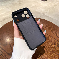 Coque de protection en silicone liquide multicolore effet toucher peau pour iPhone 17 16 15 14 Pro Max avec chargement magnétique sans fil