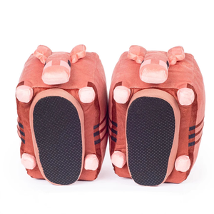 Vente en gros de nouveaux arrivages tatou pantoufles en peluche tatou doux pantoufles en peluche pantoufles pour la maison - Product Image 3