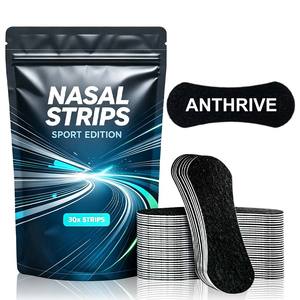 Anthrive Paquete de 30 Tiras Nasales de Pegamento Extra Fuerte de Alta Calidad Dilatadores para Mejorar la Respiración para Atletas Deportes y Correr - Product Image 1