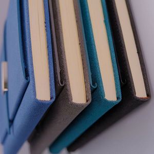A5 Custom PU Leather Hardcover Business Notebook Magnetic Strap Card Holder Thread <b>Sewing</b> Spiral Binding 100 Sheets Custom Logo - Product Image 1