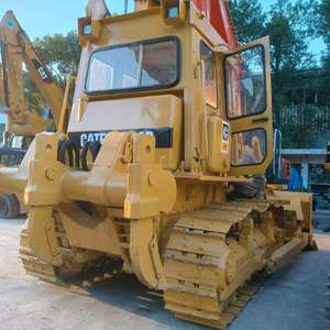 รถดันดินตีนตะขาบ Caterpillar D6D มือสองจากญี่ปุ่น เครื่องยนต์ CAT 3306 รุ่นปี 2023 น้ำหนัก 9500 กก. รถดันดินขนาดกลาง พร้อมริปเปอร์ สำหรับงานก่อสร้าง - Product Image 3
