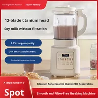 Pembuat Sup Multifungsi Antarmuka Bahasa Inggris dengan Blender, Pembersih Otomatis, Pengolah Makanan Bayi, Pembuat Susu Kedelai