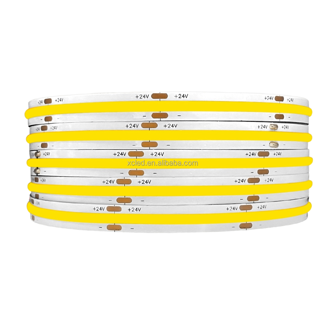 Raymates High CRI90 Flexible COB480 LED Strip Light 10W/M, UL CE RoHS UKCA Listed, IP20 Non-Waterproof