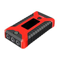Helloleiboo Kit d'outils d'urgence portable 12V, bloc d'alimentation pour véhicule avec charge USB, batterie au lithium, fonction LED pour voitures et SUV