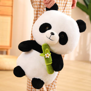 25cm 35cm 45cm adorabile Panda farcito con bambù Kawai peluche Panda Zoo regali di promozione per bambini compleanno san valentino natale - Product Image 6