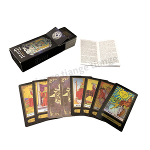 Carte de jeu TCG personnalisée Oracles Jeu de cartes à jouer Chat vierge Argent Or Cartes de tarot holographique - Product Image 5