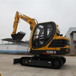 Hot Sales Good Quality Yuchai YC60 Mini Excavator Earth-moving Machinery 6T Hydraulic Mini Digger Small Crawler Excavator