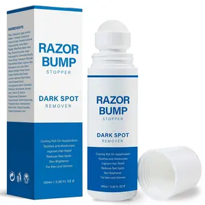 Private Label Razor Bump Stopper and Dark Spot Remover, Eliminate Razor Burn, Ingrown Hairs and Folliculitis Serum