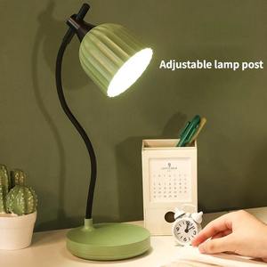 Lámpara de mesa recargable por USB, lámpara de escritorio para dormitorio, luz nocturna para lectura de libros, lámpara LED táctil regulable, luz de noche con protección para los ojos - Product Image 3