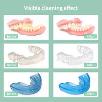 Limpiador Ultrasónico Skymen Estándar de EE. UU. de 200 ml para Retenedores, Limpiador Ultrasónico Dental para Protectores Bucales, Alineadores y Dentaduras Postizas, Pedido al por Mayor
