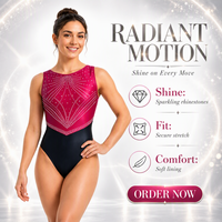 Justaucorps de gymnastique personnalisé avec strass pour femmes et filles, sans manches, pour compétition, performance, uniforme d'équipe