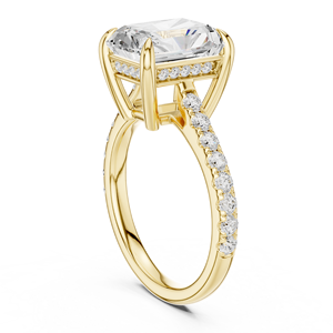 <b>Custom</b> 10Kt 14Kt 18Kt 22Kt Gold Lab Created Diamond <b>Ring</b> for Women Rhodium Plated Luxury Bridal Engagement <b>Ring</b> Fine Jewelry - Product Image 5