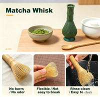 Fouet à matcha en résine PP personnalisé OEM d'usine, agitateur de thé japonais Chasen, brosse mélangeuse à matcha, marque privée ODM