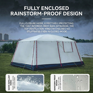 Tenda da Campeggio Personalizzata per 6-8 Persone, Grande, Pieghevole, Impermeabile, in Rete Oxford, per Escursioni, Viaggi, Famiglia, Spiaggia, Giardino, <span class=keywords><strong>Glamping</strong></span> - Product Image 3