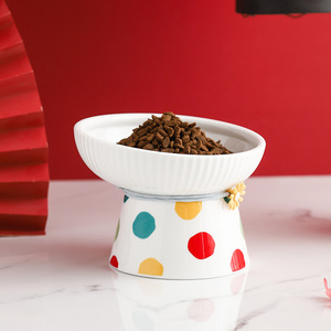 Tazón de Cerámica para Gatos con Diseño Bonito y Ecológico, de Alta Calidad, para Protección del Cuello, para Comida y Agua, Comedero para Mascotas - Product Image 3