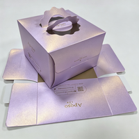 Boîte carrée de luxe haut de gamme en matériaux recyclés avec logo imprimé personnalisé, emballage en carton doré avec finition UV pour le pain