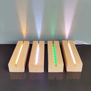 आधुनिक इलेक्ट्रिक वाइन की बोतल नाइट धारक का नेतृत्व प्रकाश स्रोत यूएसबी प्लग-इन गर्म सफेद रंग ठोस लकड़ी का आधार घर के लिए क्रिस्टल बॉल - Product Image 2