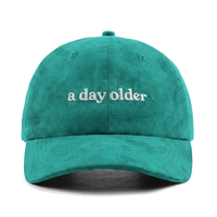 Nouvelle Tendance Casquette de Baseball en Daim Personnalisée avec Logo Brodé Plat Couleur Unie Qualité Supérieure 6 Panneaux Chapeau de Sport