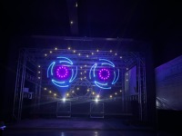 Luz Láser RGB con Control DMX y por Aplicación, IP54, Animación 3D, AC100-250V, 250W, Luces de Escenario para Discotecas y Espectáculos de DJ