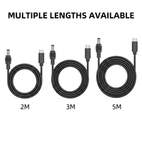 Kabel Daya USB-C ke DC PVC 100W PD 5A Pengisian Cepat Tahan Lama Grosir 2M 3M 5M Tahan Air untuk Starlink Mini
