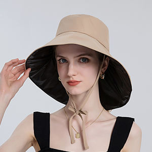 Nuevo diseño <span class=keywords><strong>de</strong></span> ala extendida, sombrero plegable para el sol grande, <span class=keywords><strong>cola</strong></span> <span class=keywords><strong>de</strong></span> <span class=keywords><strong>caballo</strong></span>, sombreros <span class=keywords><strong>de</strong></span> sombrilla <span class=keywords><strong>de</strong></span> poliéster <span class=keywords><strong>de</strong></span> gran tamaño para mujer - Product Image 4